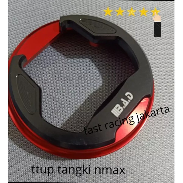 Cover Tutup Tangki Nmax MERAH  CNC