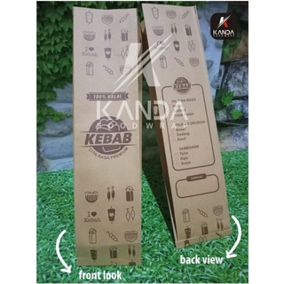

KEMASAN PACKING KEBAB COKLAT
