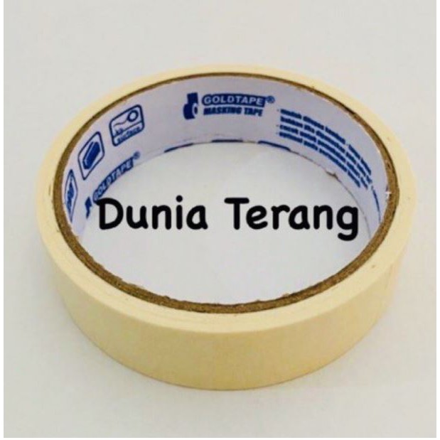 

Isolasi Kertas 24 mm GOLDTAPE Putih - Masking Tape 1 in GOLD TAPE Solasi Cat Lakban Kertas