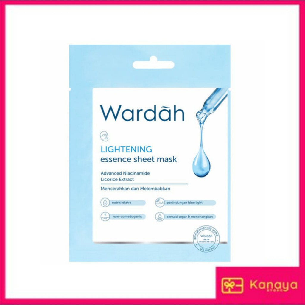 (BISA COD) Wardah Lightening Essence Sheet Mask