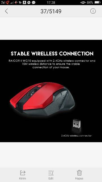 Mouse Wireles Gaming Fantech WG10