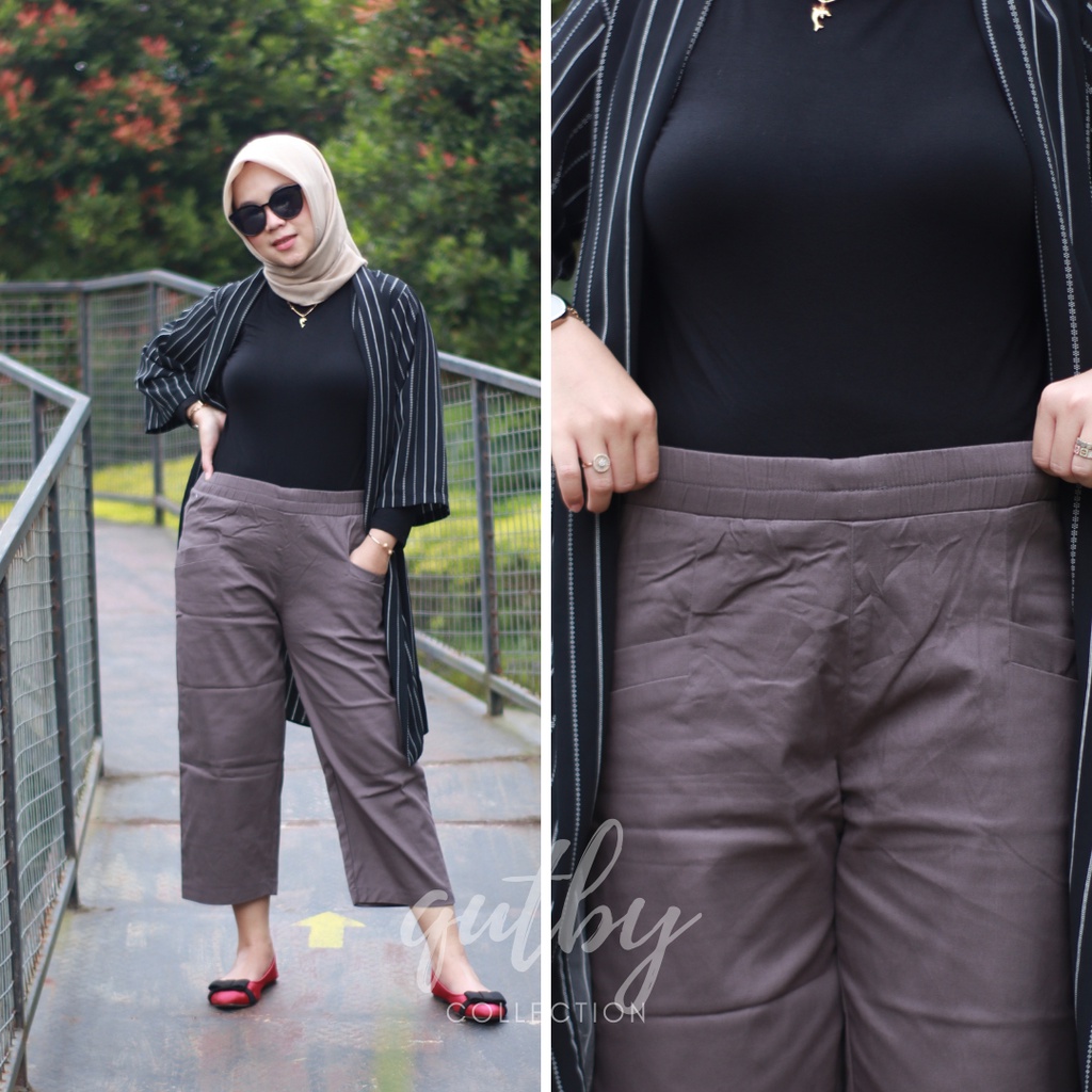 CELANA KOREAN PANTS || KOREAN PANTS CORP || KULOT PREMIUM || CELANA WANITA || KATUN TWILL