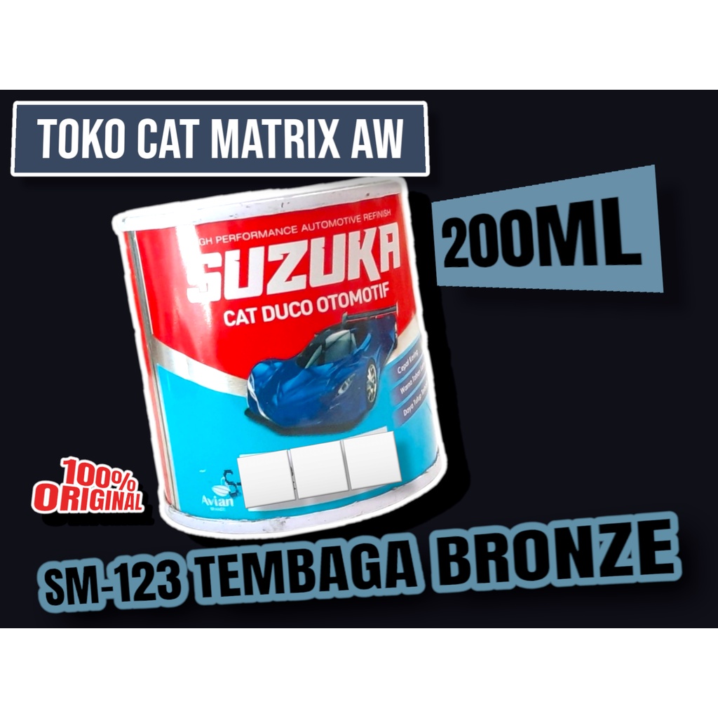 suzuka tembaga bronze ( SM-123 ) Solid Standar Metallic untuk Mobil, Motor, Kayu, Besi, 200ml ,Cat Dico Belum ada penilaian