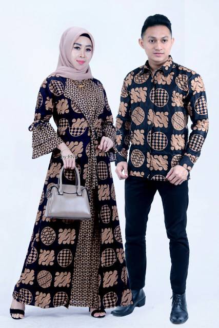 Maura Couple - Sania Ruffle Batik Couple ori Ndoro jowi DNT Garansi Termurah Shopee