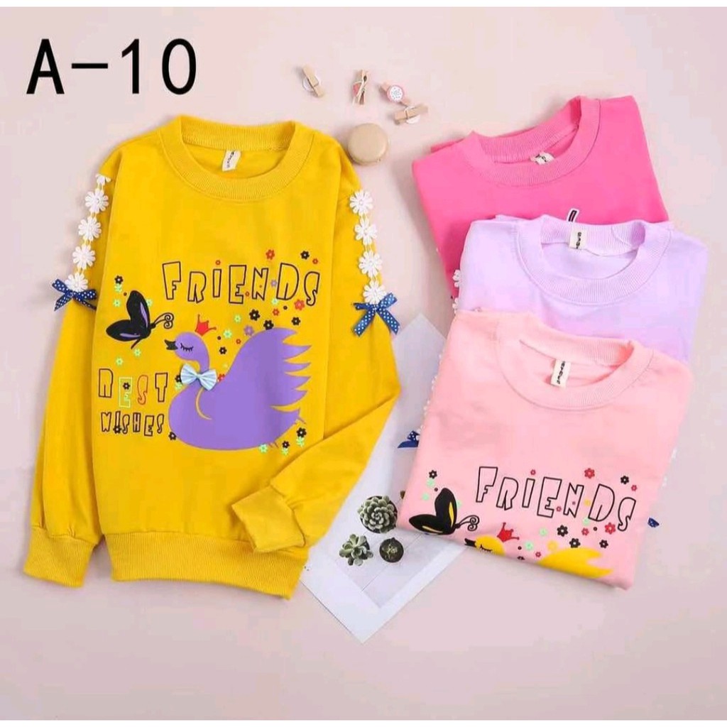 Switer Anak Perempuan/sweater anak perempuan/baju anak import/baju anak perempuan 2.5 tahun-10 tahun