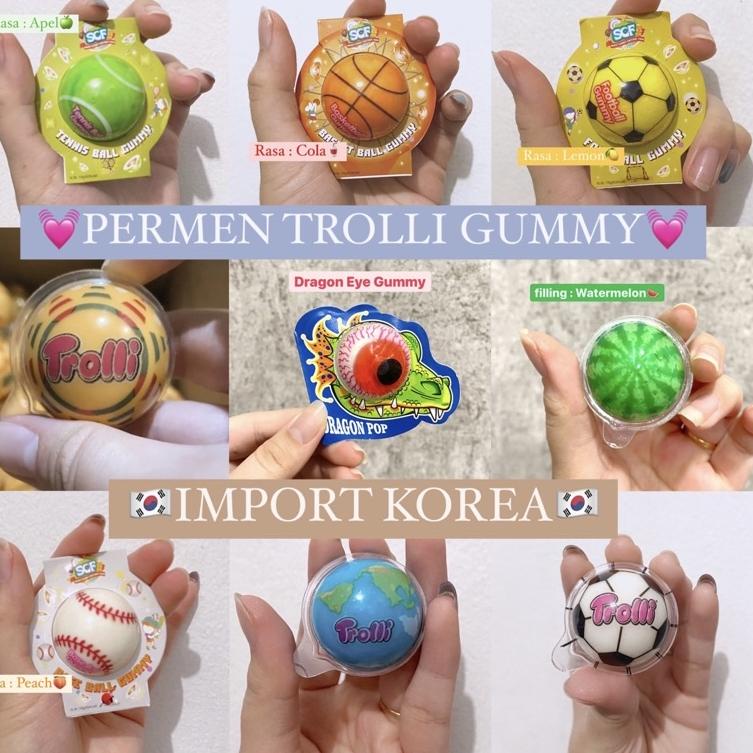 

[KODE QJ8IL] Trolli Planet Gummy / Gummi Permen Korea 1 buah Permen Jelly Trolli Gummy NONHALAL
