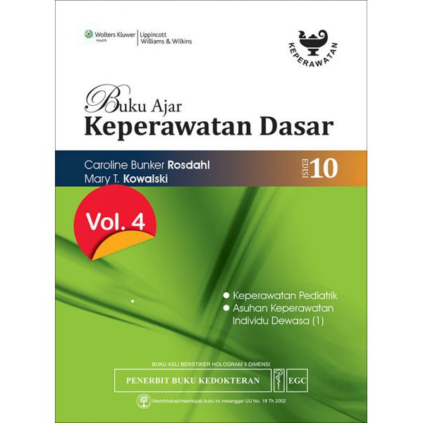 Jual Buku Original Buku Ajar Keperawatan Dasar Volume 4 Edisi 10