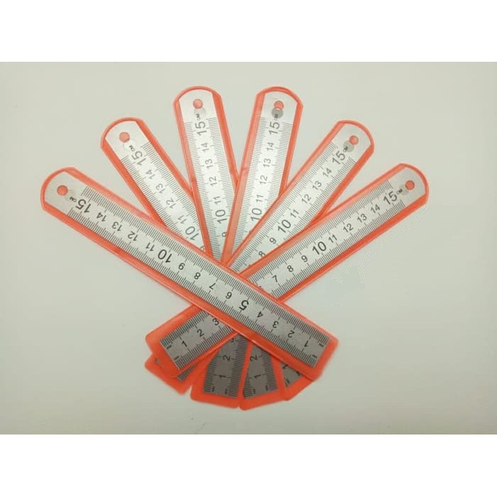 

15 Cm Penggaris Besi - Penggaris Besi - Mistar Stainless 15 Cm