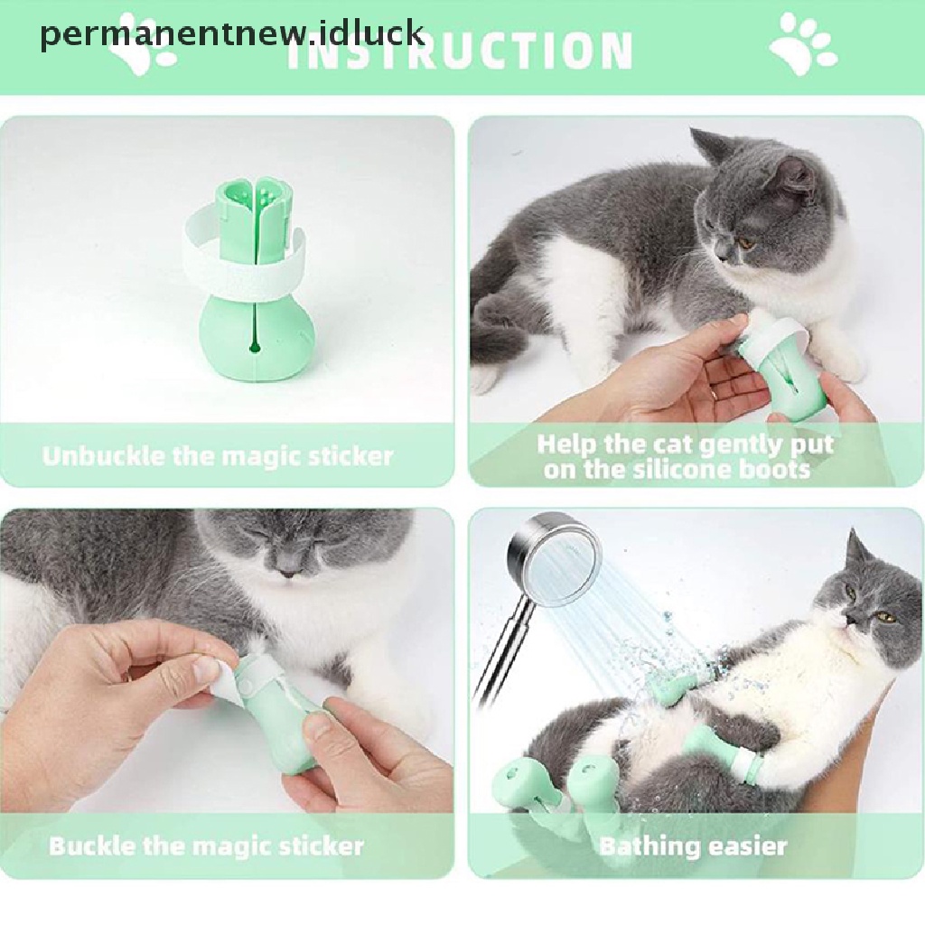 Cover Pelindung Kuku Kaki Kucing Anti Besar Untuk Mandi