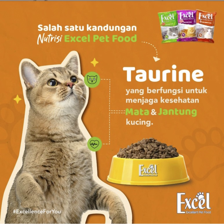 Excel 500gr Makanan Kucing Kering