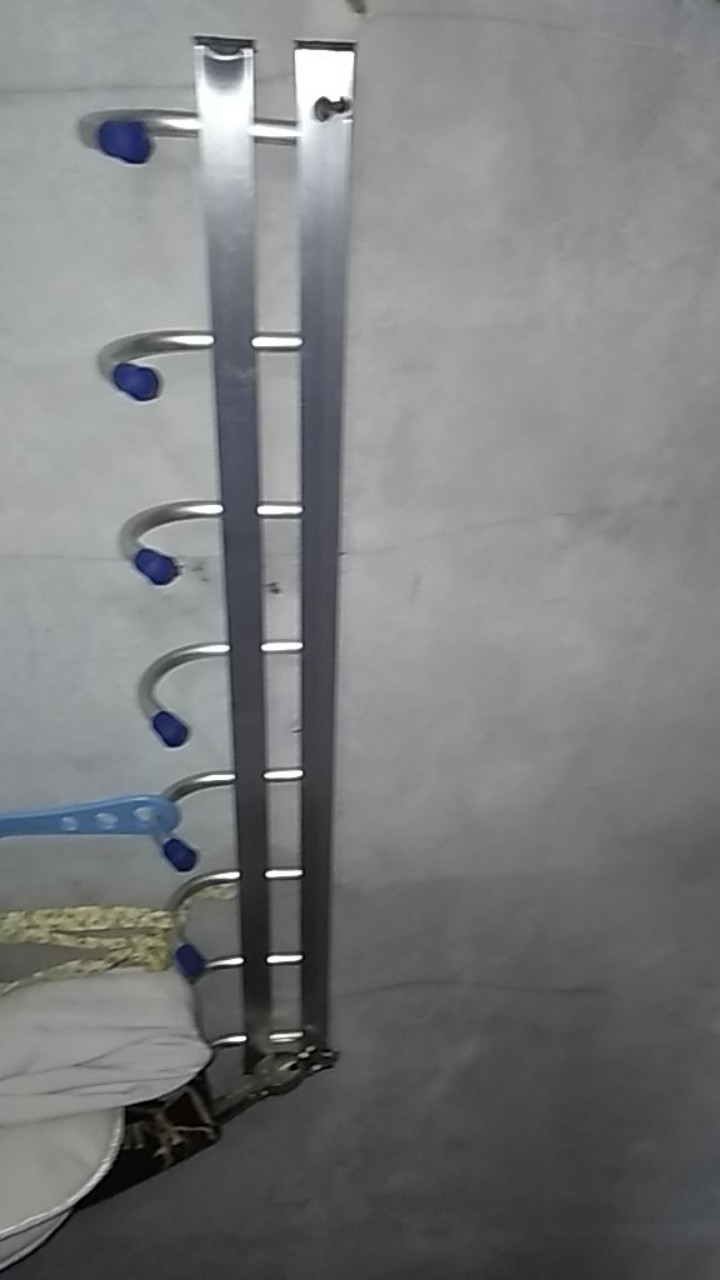 Capstok Aluminium / Gantungan Baju Handuk Aluminium / Gantungan Dinding Aluminium Kapstok 6 & 8 Hak