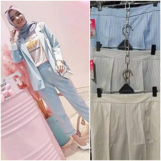 CELANA BAGGY SALUR WANITA / Celana Panjanh Wanita Salur / Celana Panjang Wanita / Celana wanita