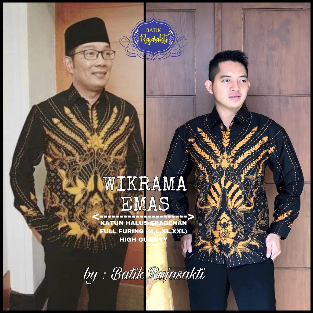 WIKRAMA EMAS 2 RAJASAKTI KEMEJA BATIK SOLO PRIA LENGAN PANJANG LAPIS FURING ATASAN BATIK PREMIUM MODERN KATUN HALUS BAHUWIRYA  BANAMITRA BANAMITRA PUTIH BANGSAWAN BAYU PUTRA BERLIAN BIRU BHARATAYUDA BIMASENA BIRENDRA BIRU INDAH BRAHMAKERTA BRAHMAKERTA