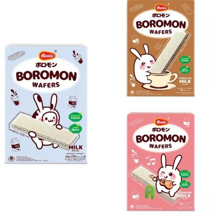 Stock Banyak I9LM7 Boromon Cookies Monde 1 tahun+ 120gr / Monde Cookies Boromon / Boromon Wafer 48 D