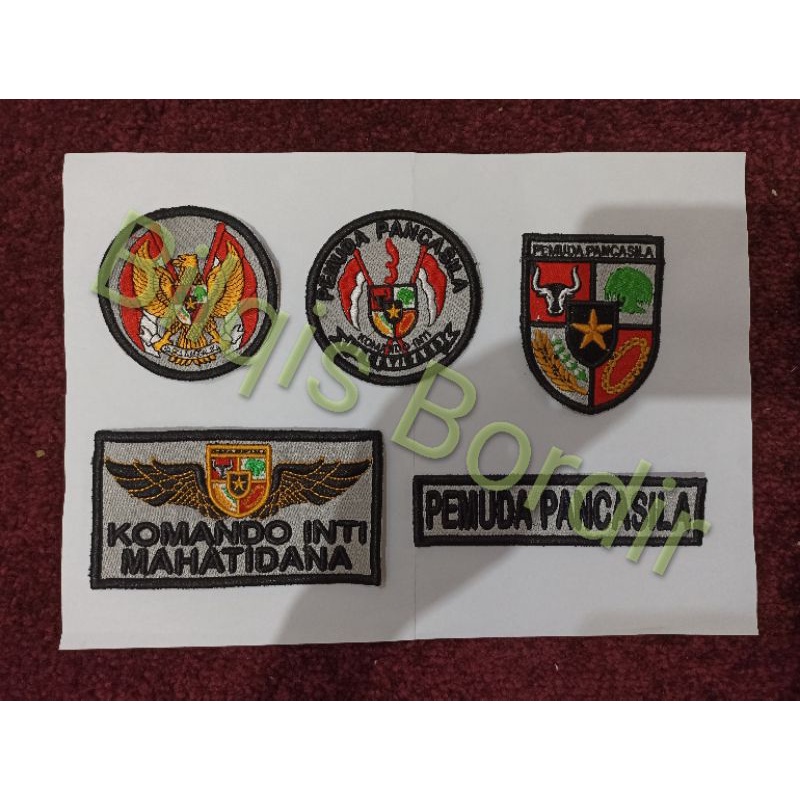 Atribut Pemuda Pancasila Bordir Timbul