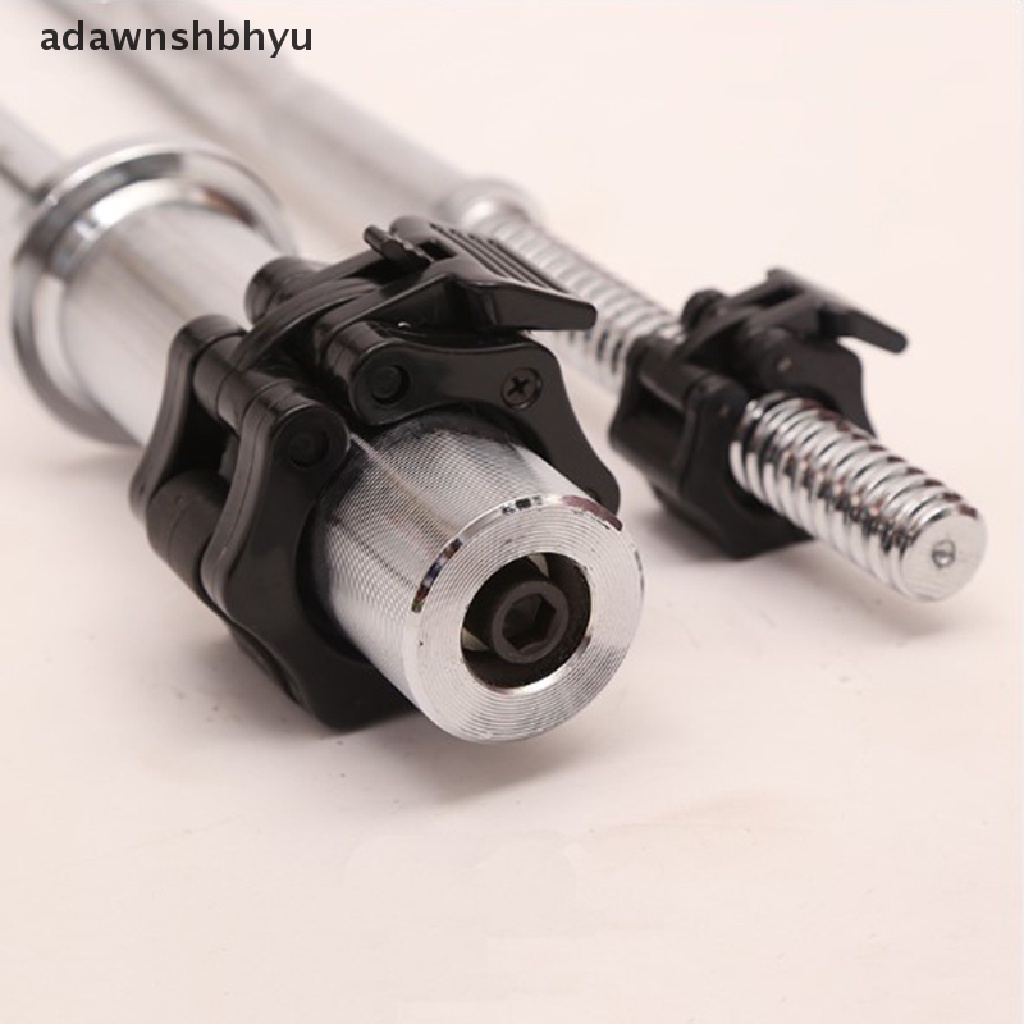 Adawnshbhyu 1pasang 2 &quot;Spinlock Collars Barbel Collar Lock Dumbell Clips Clamp Angkat Berat