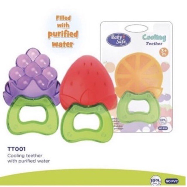 Baby Safe Cooling Teether Purified Water TT001 - Baby Safe Gigitan Gigi Bayi Pereda Nyeri