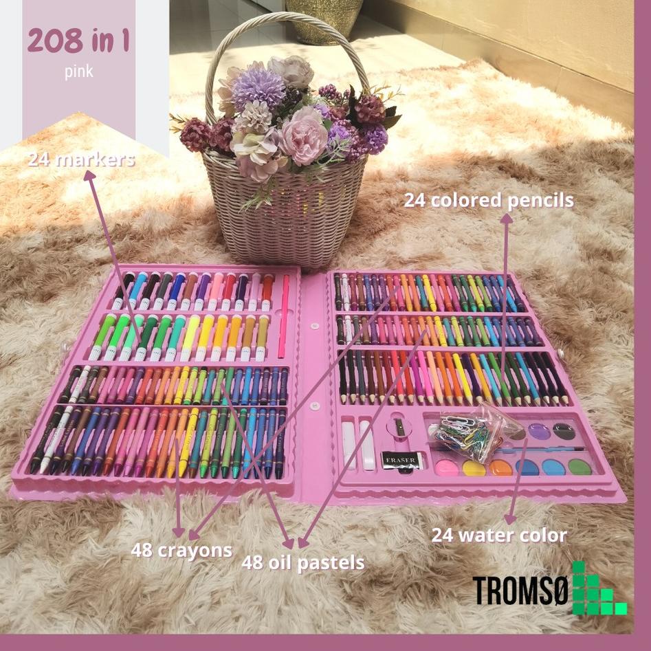 

OCSR Alat Gambar & Lukis / Crayon, Spidol, Pensil Warna, Cat Set (Pilihan: 150 in 1 / 208 in 1) Lengkap Promo Awal Tahun