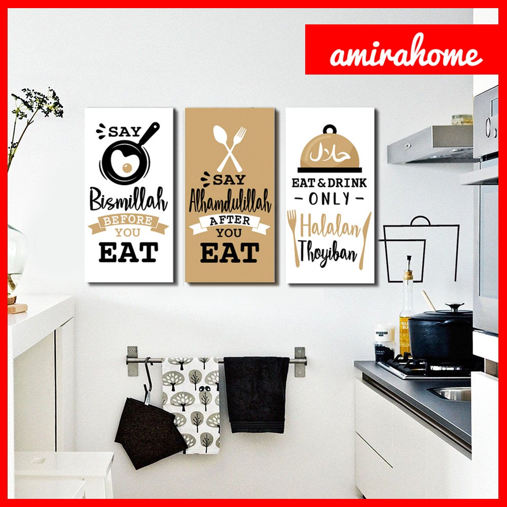 Hiasan Dapur Wall Decor Dekorasi Kitchen Poster Dinding Dapur