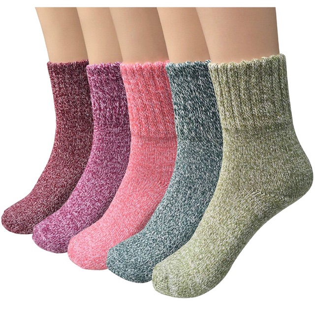 Kaos Kaki cewek Rajut Wool socks women wanita winter musim dingin import tebal