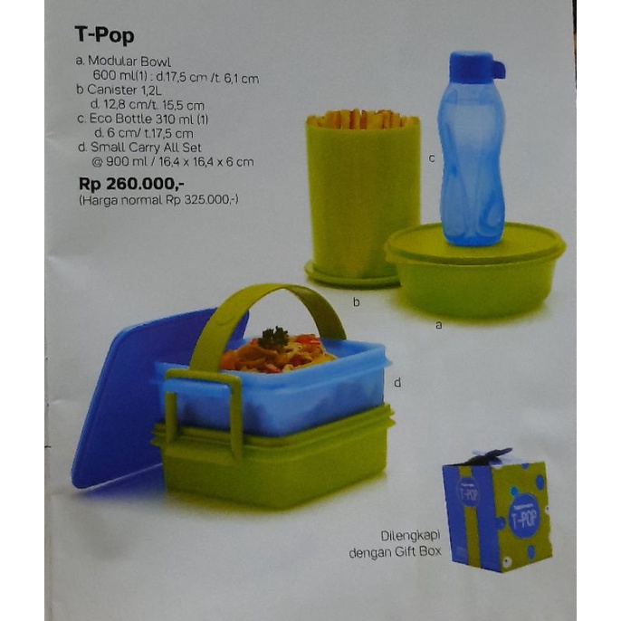 T Pop Tupperware ORI