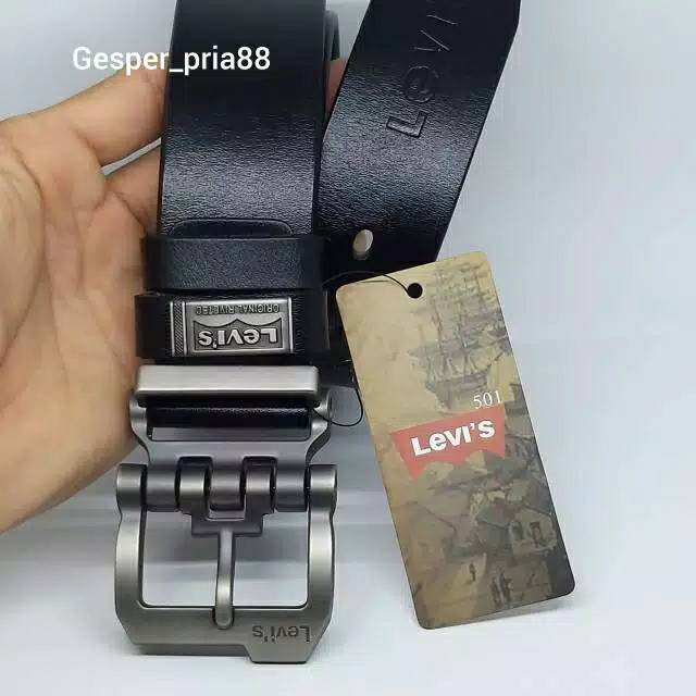 Ikat pinggang pria levi's robot model tusuk jarum