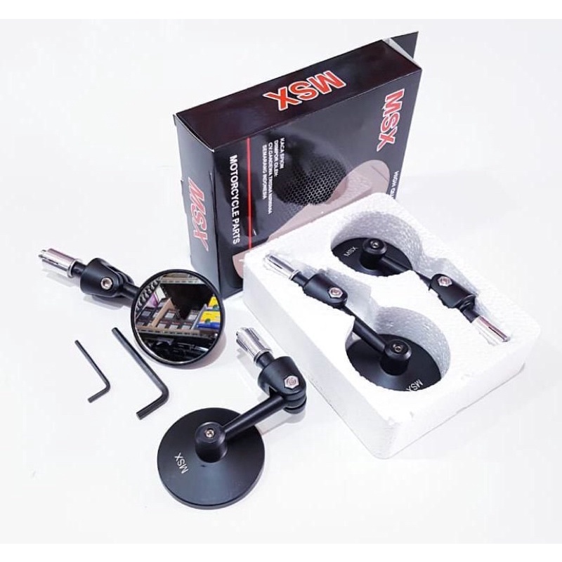 Spion Jalu Stang CNC  Bulat Oval Universal Bar Mirror FOURSIX_46