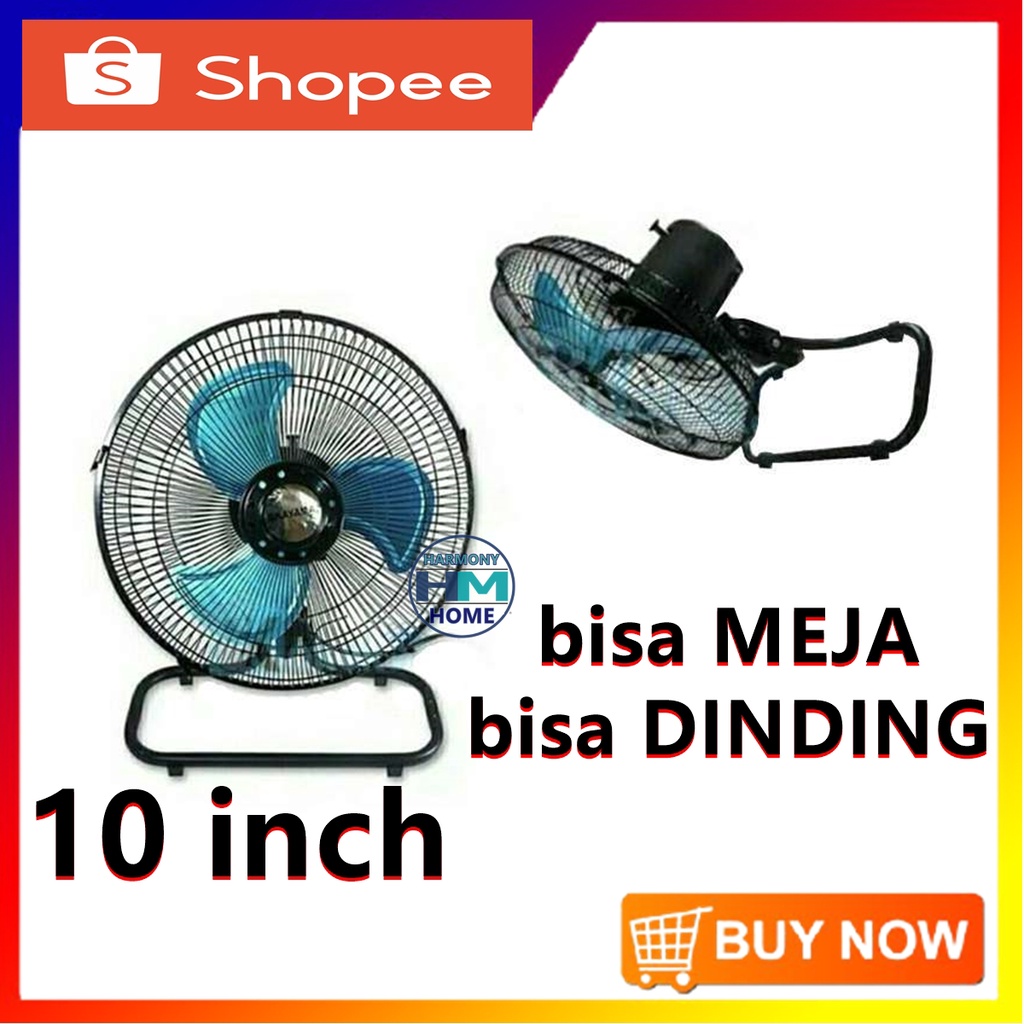 Okayama Kipas Angin Tornado Besi Zize 12 inch Model 2 in 1 Floor - Wall Fan