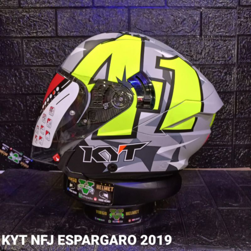 KYT HELM NFJ ALIEX ESPARGARO 2019 ORIGINAL KYT NFJ