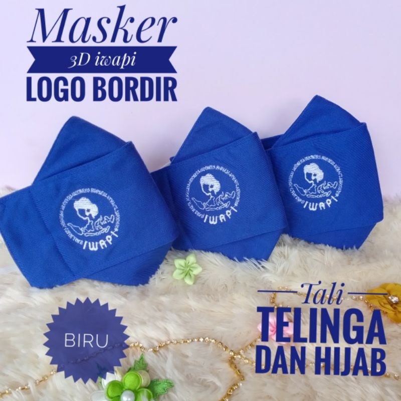 masker iwapi logo bordir termurah