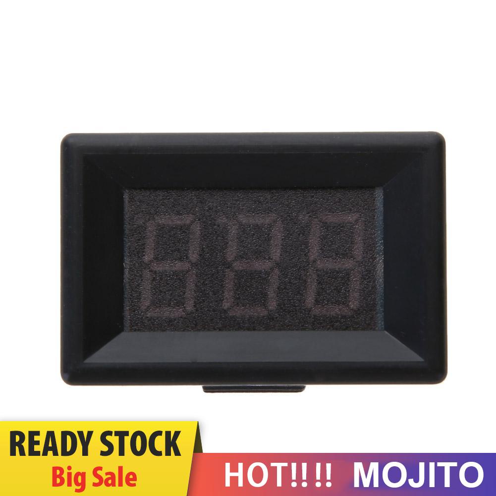 MOJITO Mini 0.36in DC 2.4V-30V 2-Wire LED Digital Display Panel Battery Voltmeter