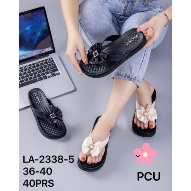 SANDAL JEPIT BALANCE BUNGA KECIL & PITA SATIN