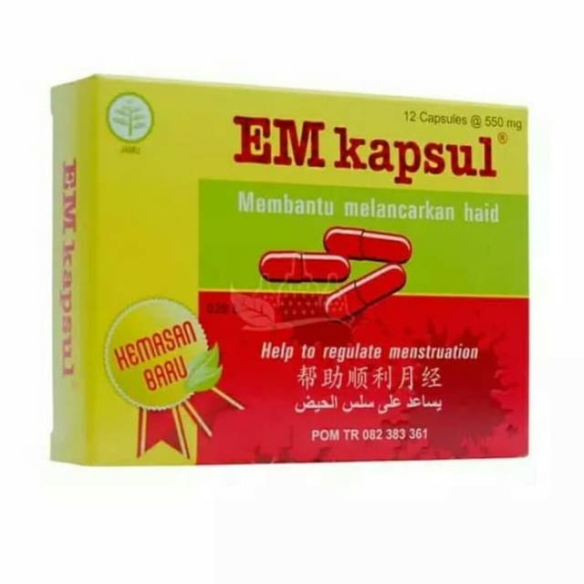 EM Kapsul/ melancarkan haid /jamu/herbal