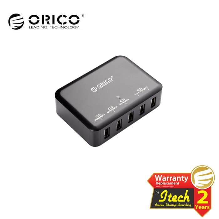 Orico DCAP-5S-BK 5-Port mikro USB charger 40 W