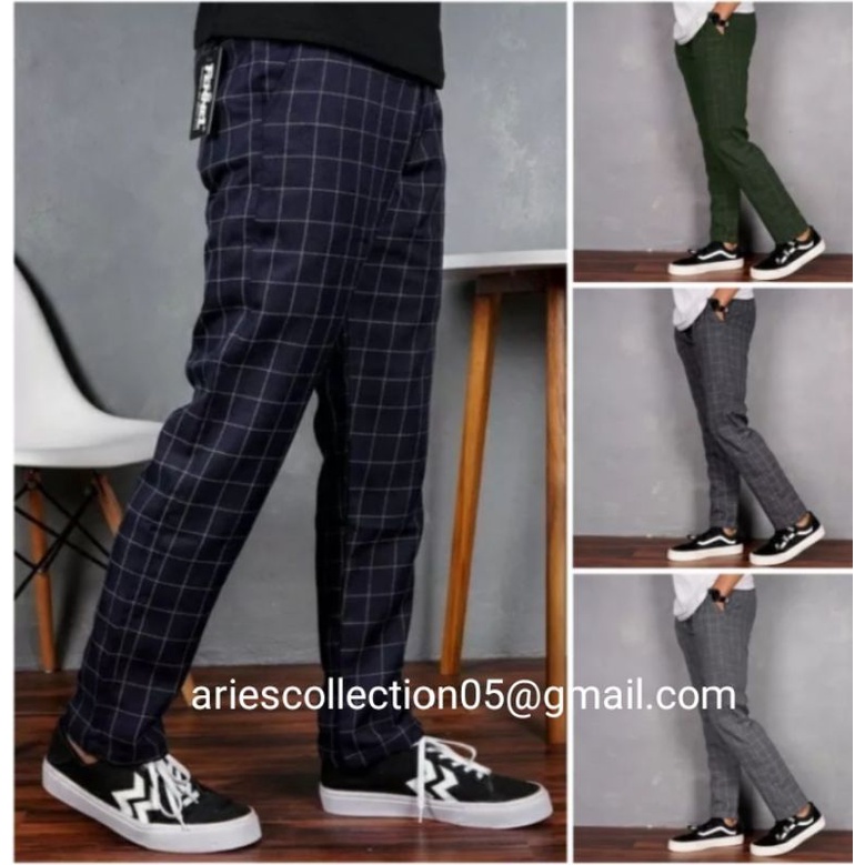 CELANA TARTAN PREMIUM PRIA/WANITA | CELANA CHINO TARTAN | CELANA PANJANG TARTAN | CELANA PANJANG | C