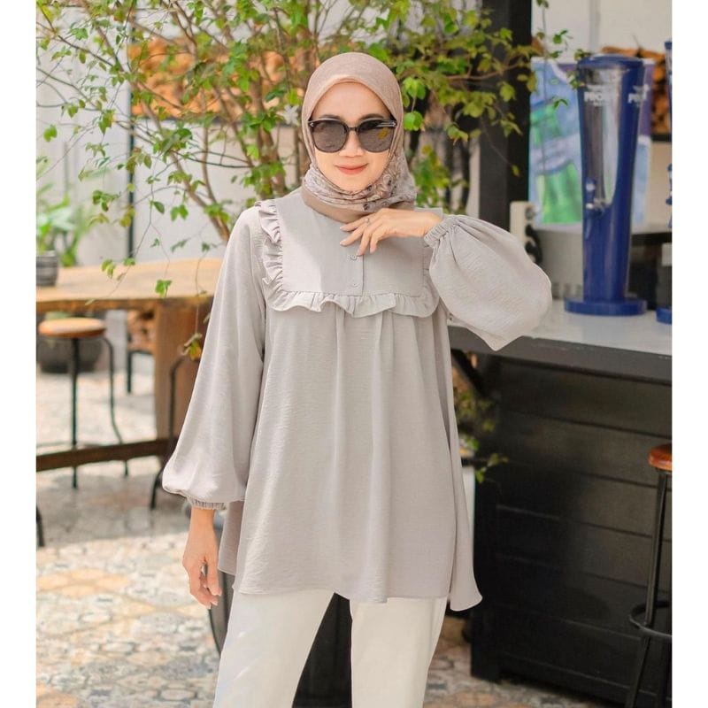 Dewi Blouse Crinkle - Blouse Wanita - Atasan Wanita Crinkle