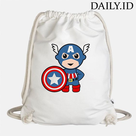 TAS SERUT KANVAS MOTIF MARVEL UNISEX