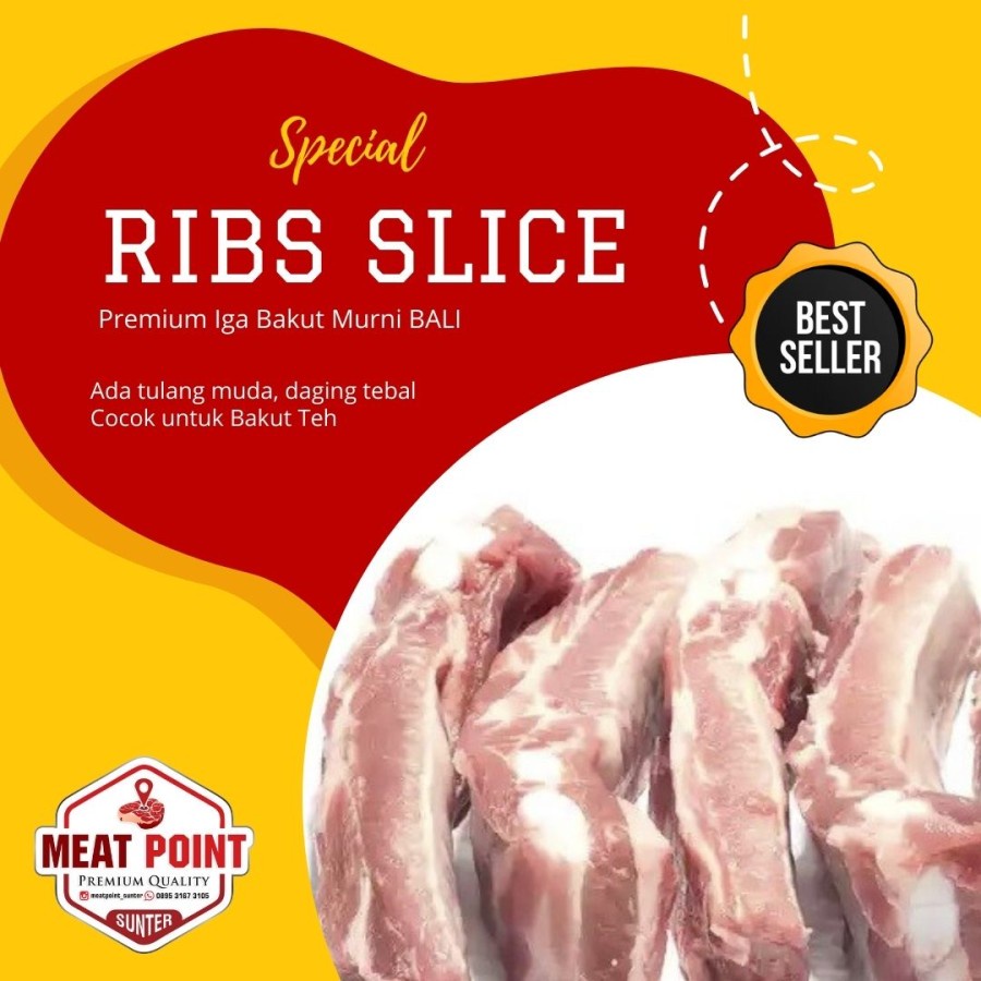 

PREMIUM IGA BAKUT MURNI SPARE RIBS BALI bentuk RUAS panjang