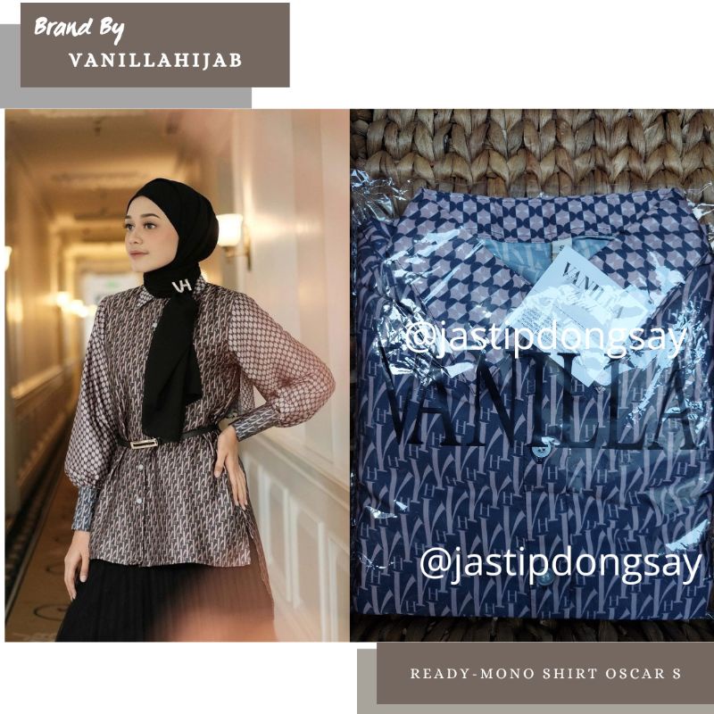 (Siap Kirim) Mono Shirt Oscar S Vanillahijab