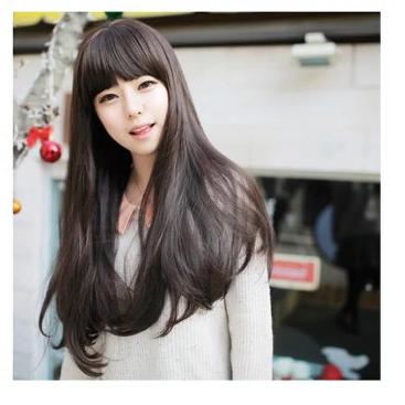 Premium Product Wig Wanita Rambut Wig Panjang Lurus Poni - Paling Dicari
