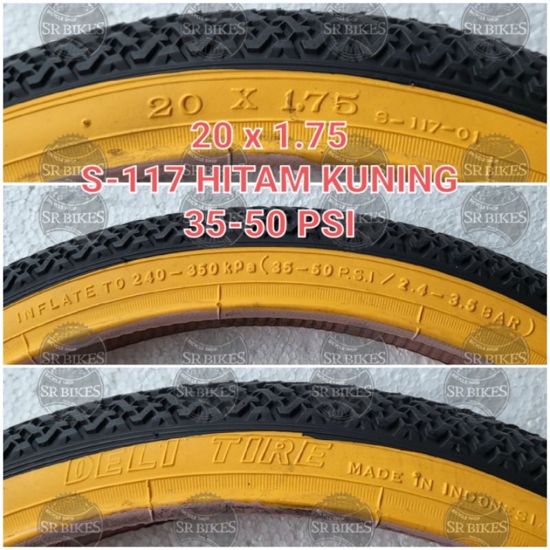 Ban Luar 20 x 1.75 Sepeda Lipat Minion Mini. SWALLOW DELI TIRE