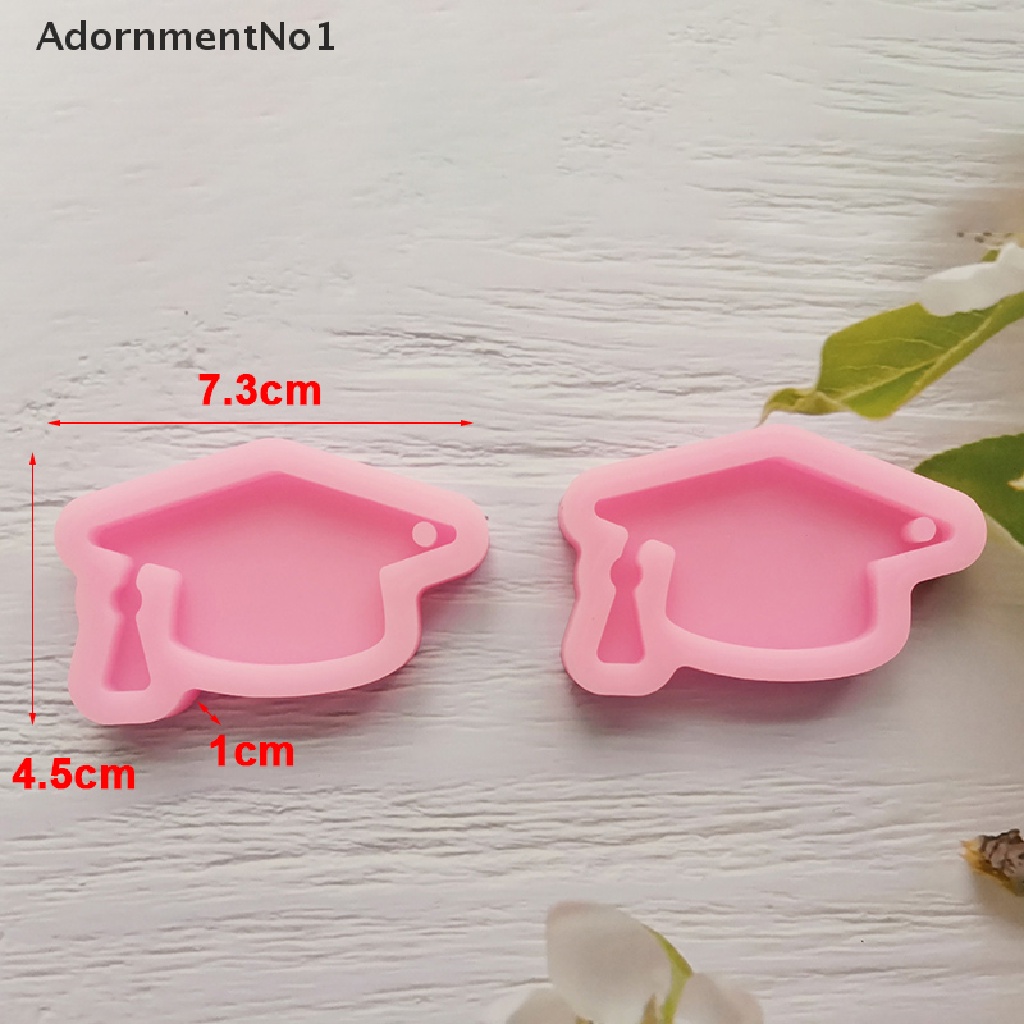 [AdornmentNo1] DIY PhD Graduation Hat Silicone Resin Mold Epoxy Keychains Mould Jewelry Gift [new]