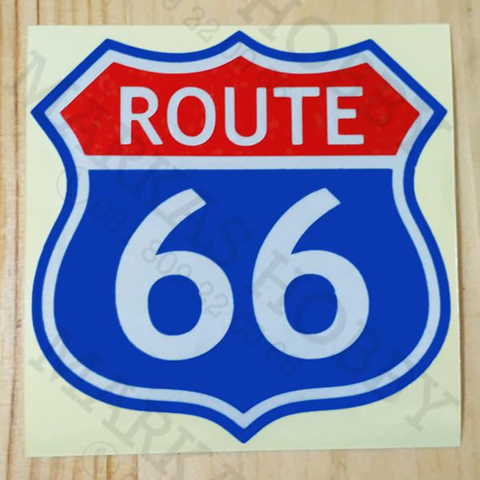 

Stiker / Sticker ROUTE 66 BLUE