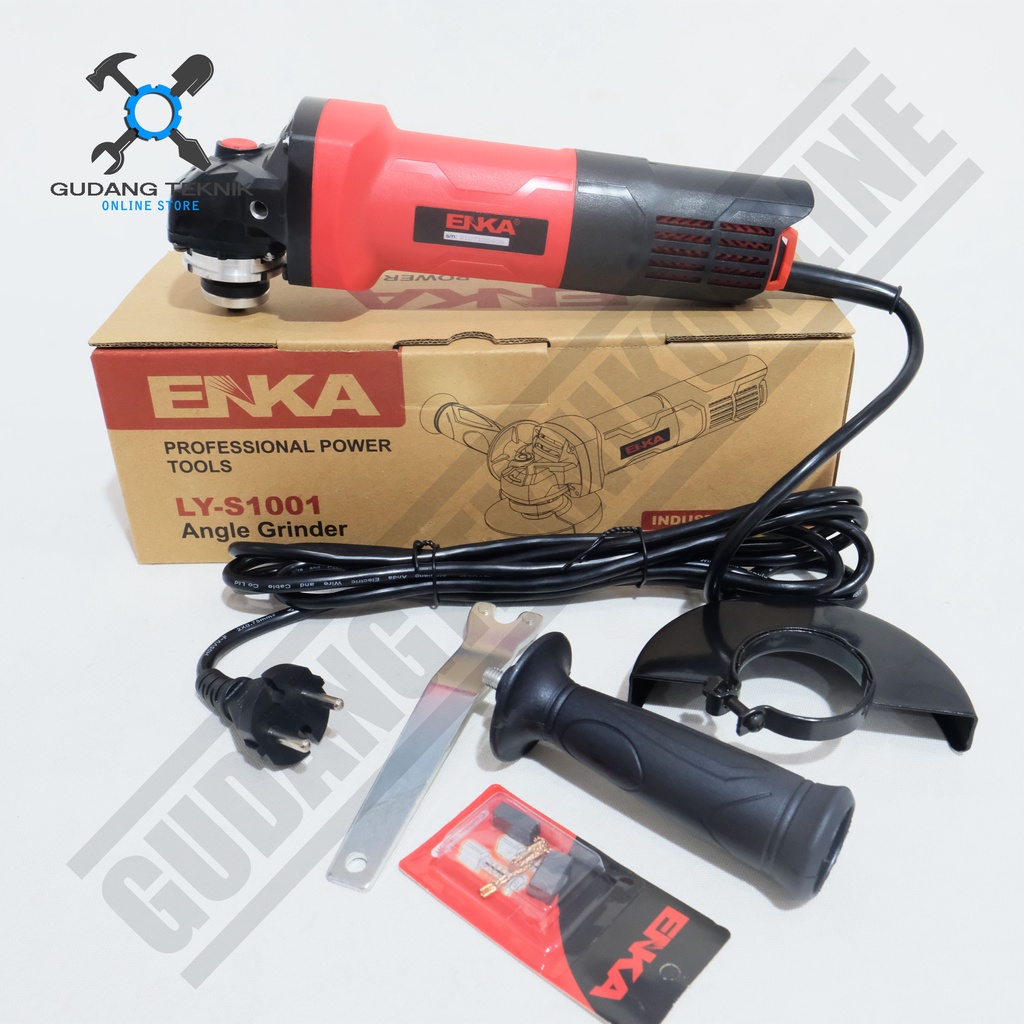 Mesin Gerinda Enka LY-S1001 - Grinda 4inch Disc Grinder Angle Grinder Enka Gerinda Tangan