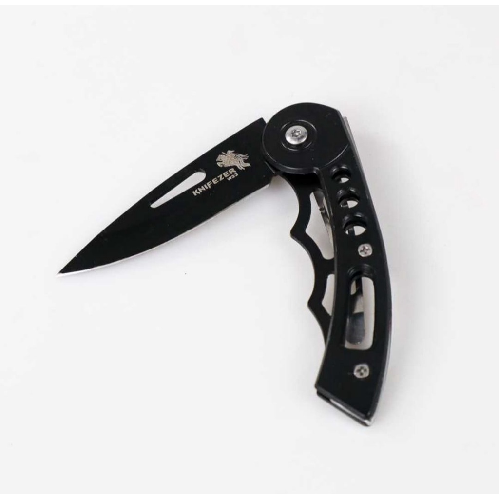 TERMURAH!!! Pisau Lipat Mini / Portable Knife Survival W33 (Hitam)