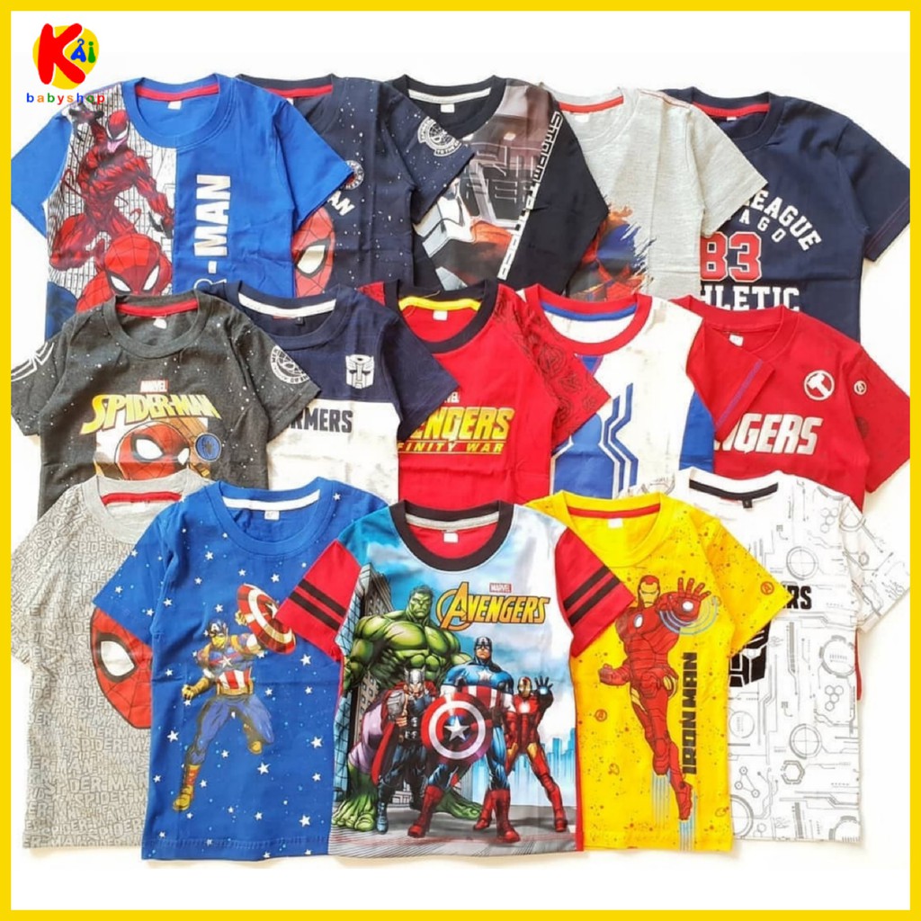 Kaos Original Marvel size 2-7 / Geser utuk motif lain