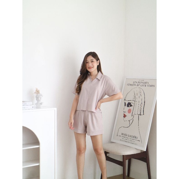 Marissa Blouse Wanita | Blouse Set  Setelan Wanita | One Set Wanita | Baju Wanita