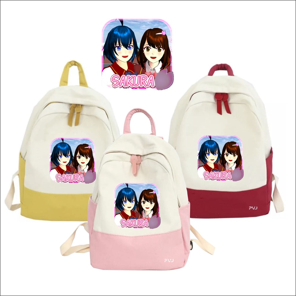 PVJ Tas Sakura School Simulator Ransel anak Perempuan Sekolah