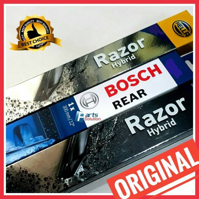 Paket Wiper Depan Belakang Innova - Innova Reborn HELLA Razor + BOSCH