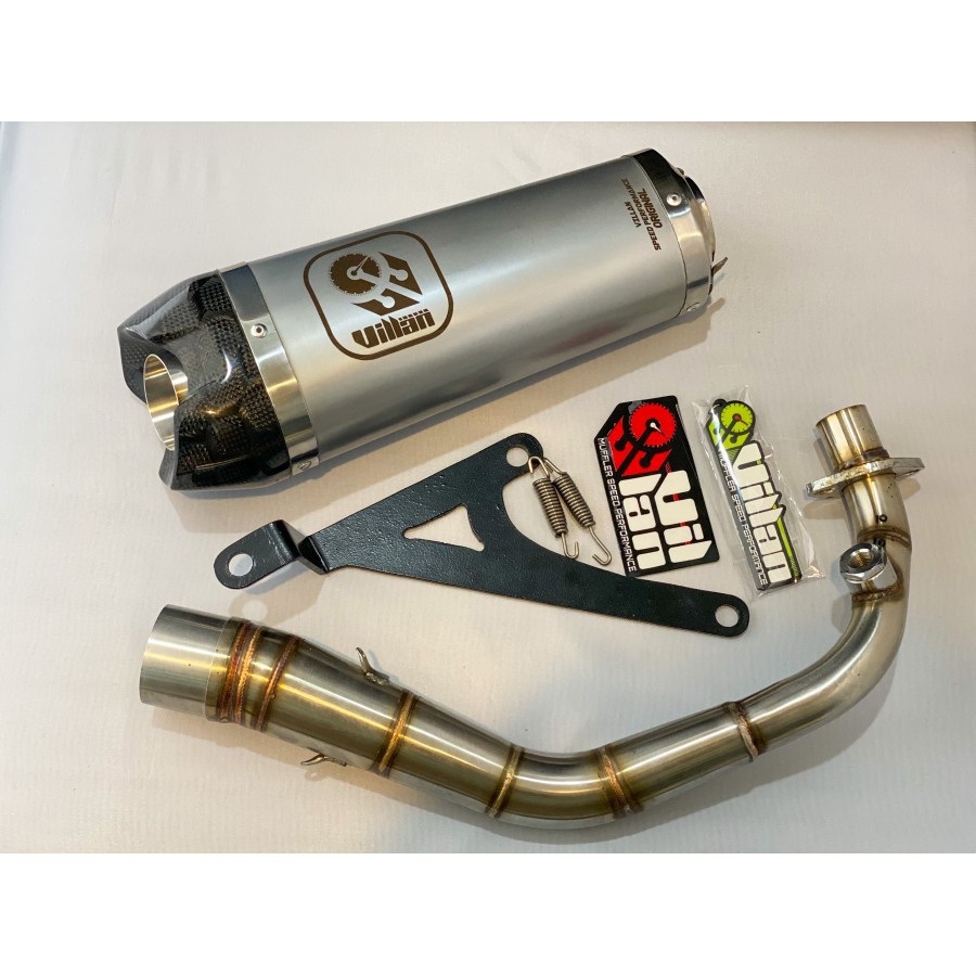 Knalpot villan tech1 full set vespa matic sprint primavera lx